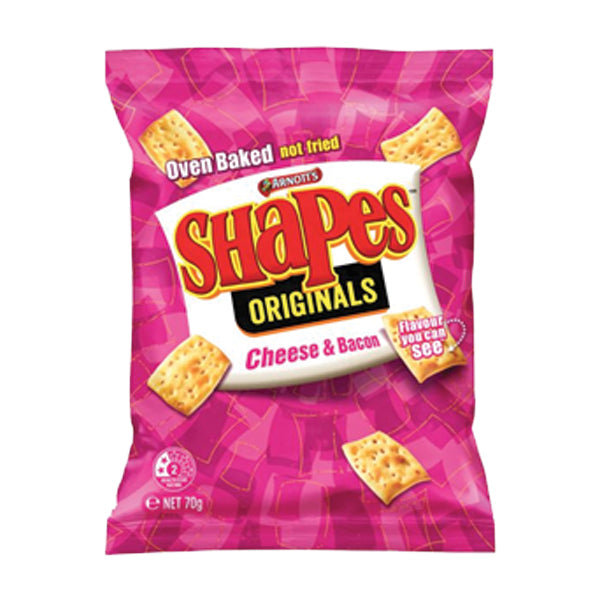 Arnott's Cheese & Bacon Shapes 70g