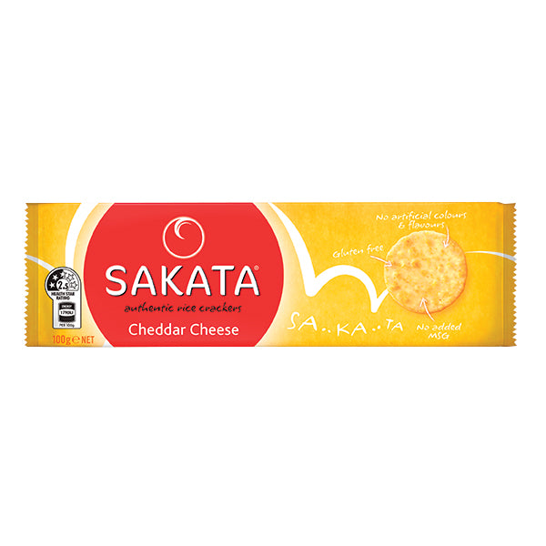 Sakata Rice Cracker Cheddar Cheese 90g